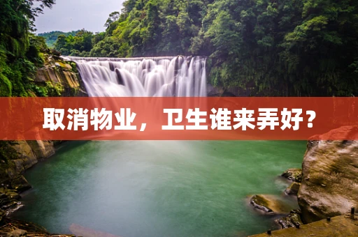 取消物业，卫生谁来弄好？