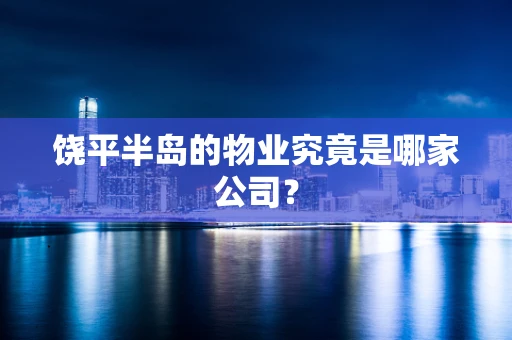 饶平半岛的物业究竟是哪家公司？