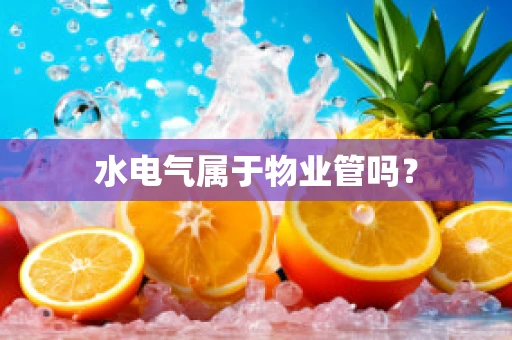水电气属于物业管吗？