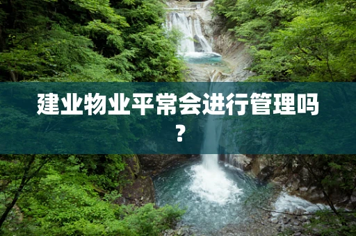 建业物业平常会进行管理吗？