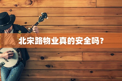 北宋路物业真的安全吗？