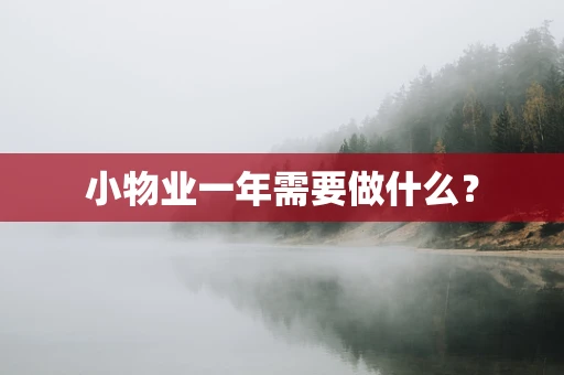 小物业一年需要做什么？