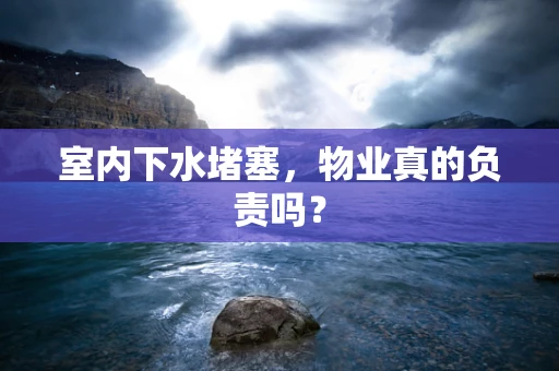 室内下水堵塞，物业真的负责吗？