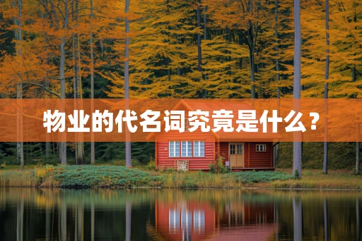 物业的代名词究竟是什么？