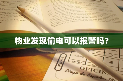 物业发现偷电可以报警吗？