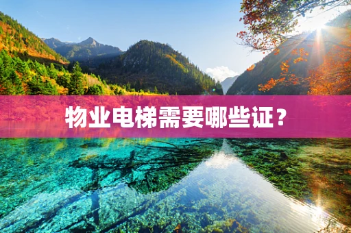 物业电梯需要哪些证？