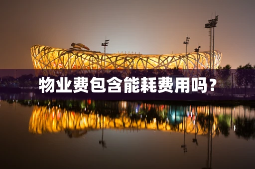 物业费包含能耗费用吗？