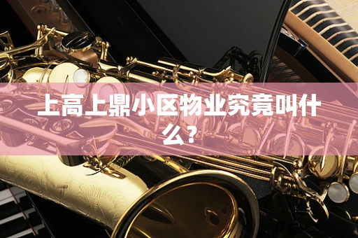 上高上鼎小区物业究竟叫什么？