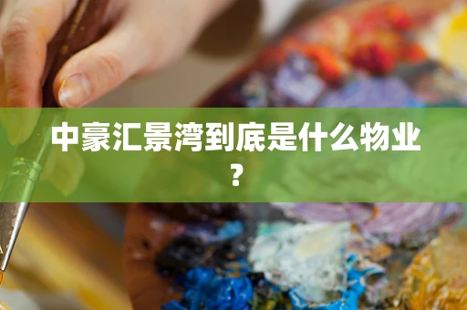 中豪汇景湾到底是什么物业？