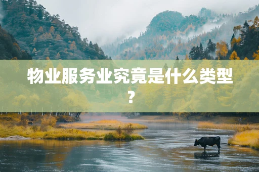 物业服务业究竟是什么类型？