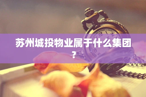 苏州城投物业属于什么集团？