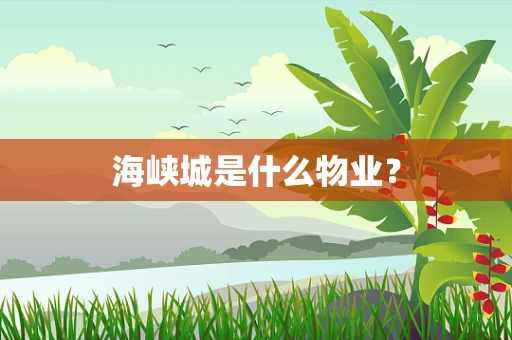 海峡城是什么物业？