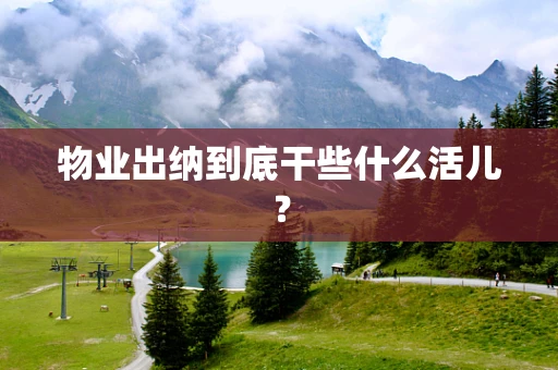 物业出纳到底干些什么活儿？