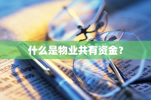 什么是物业共有资金？