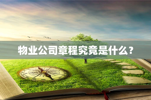 物业公司章程究竟是什么？