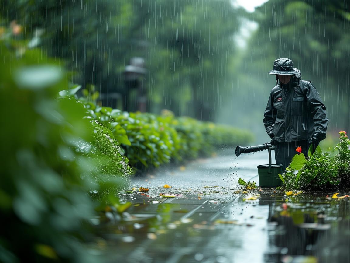 物业绿化人员雨天究竟做什么？